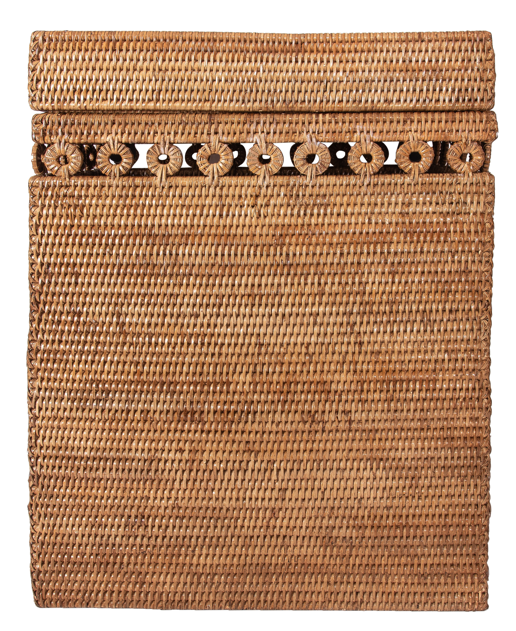 Artifacts Trading Company - Wholesale Wasmand - Geweven rechthoekige opbergmand met scharnierend deksel3