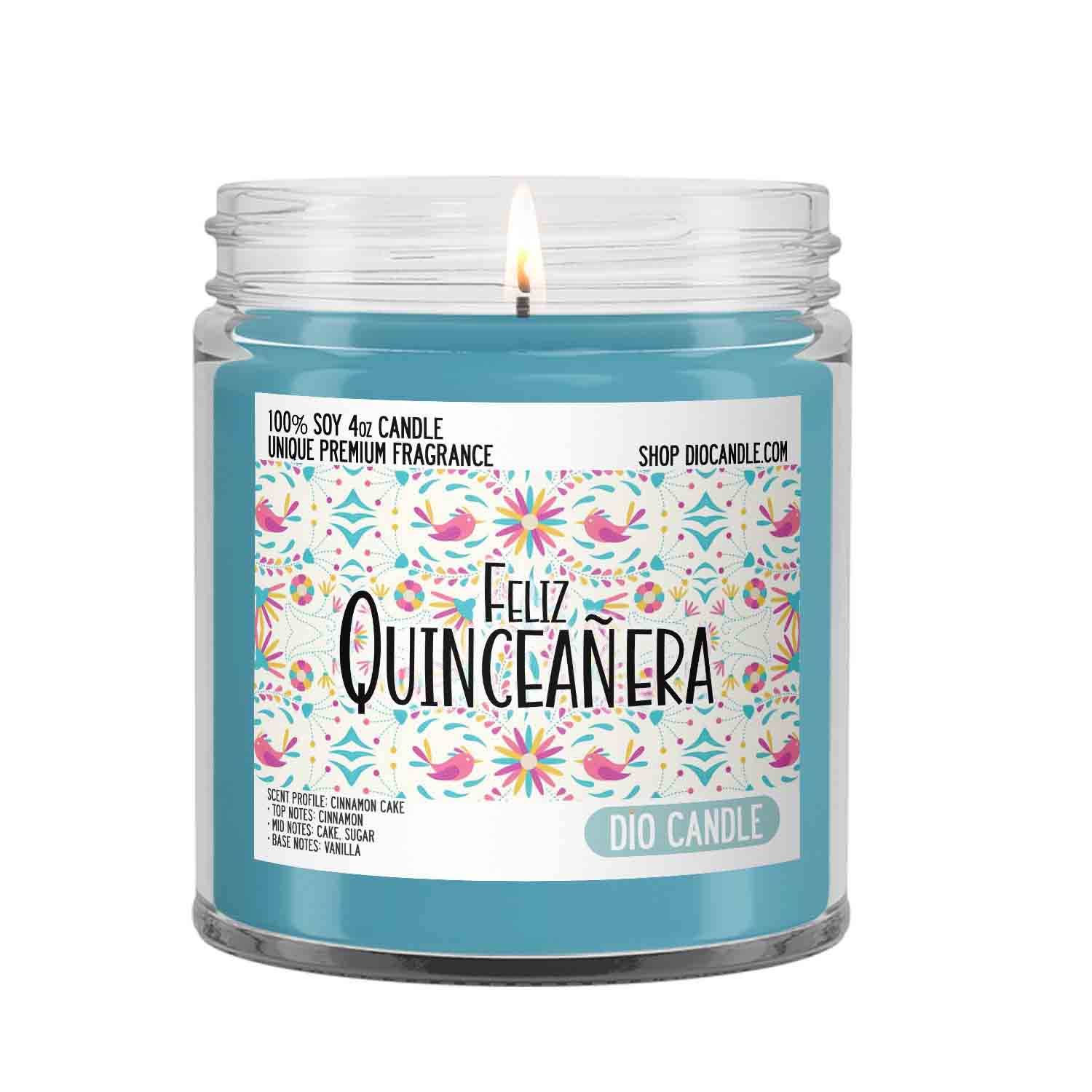 Dio Candle Company - Wholesale Jar/Filled Candle - Quinceañera Birthday Candle2