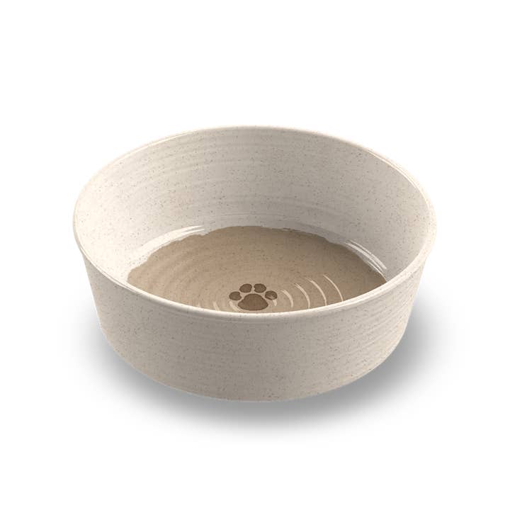 TarHong - Wholesale Pet Bowl - Cat/Dog - Rustic Paw Pet Feeder,Bamboo Powder+Melamine,Dishwasher Safe4