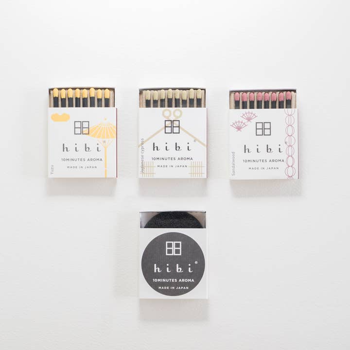 hibi 10MINUTES Aroma - Wholesale Incense - Box of 8 Sandalwood Incense Match