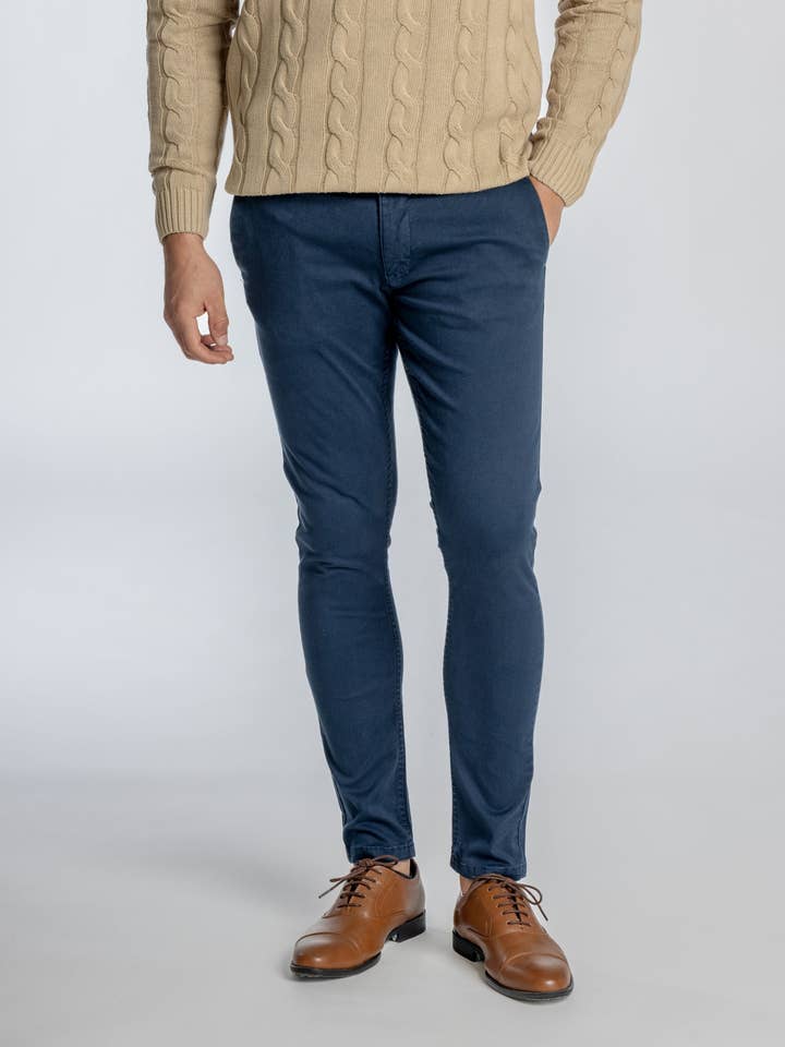 CHINO BASIC SKINNY BLUE for wholesale by CELOPMAN