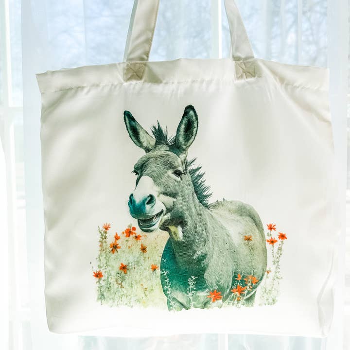 Herbruikbare draagtas, multifunctionele draagtas - Donkey in Field voor wholesale door Dusty & Delilah Designs