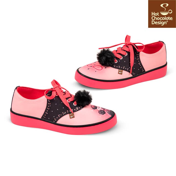 Popping Candy - Wholesale Lifestyle trainers – Women′s - Hot Chocolate Design - Poodle Perfect Sneakers2