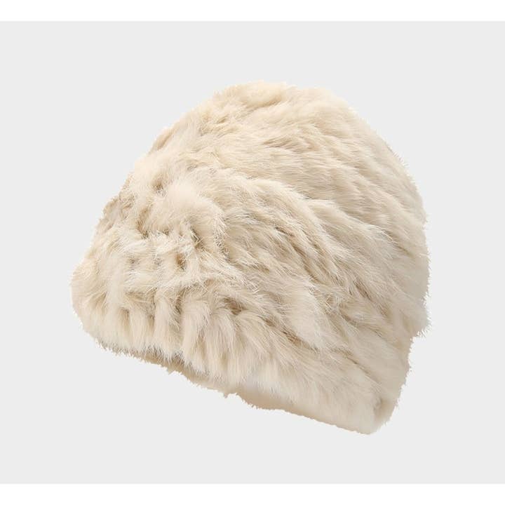 Funkyrel® Atzbranding Limited - Wholesale Bucket hat – Women's - Haila - Soft Plush Full Head Coverage Knitted Bucket Hat3