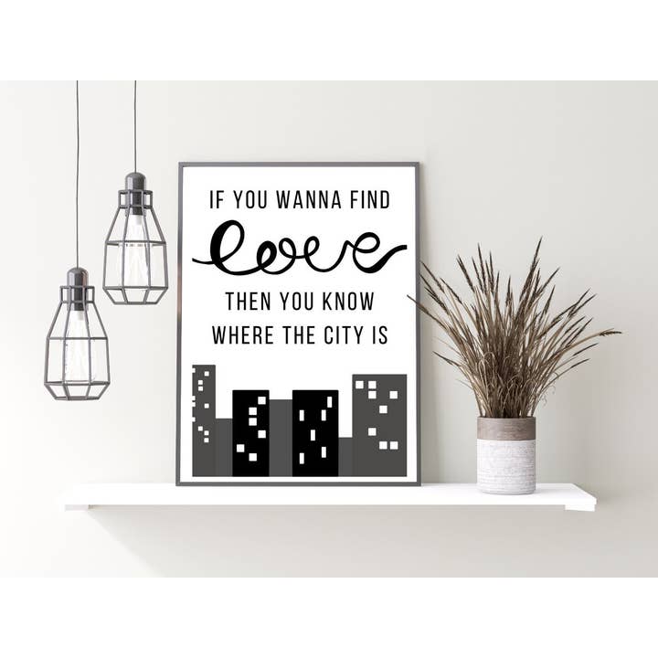 Oh My Days – wholesale Art print – The 1975 Print, 1975 Music Print, Lyrics Print, Music Print, The 1975 Lyrics, The City Inspired Print
