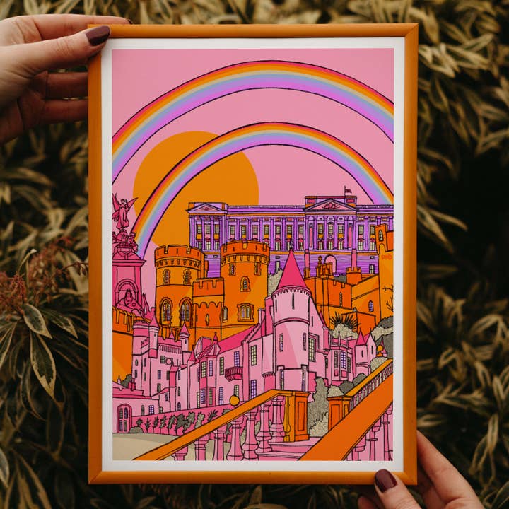 God Save The Queen Art Print, Commemorative Print for wholesale by Freya Niamh