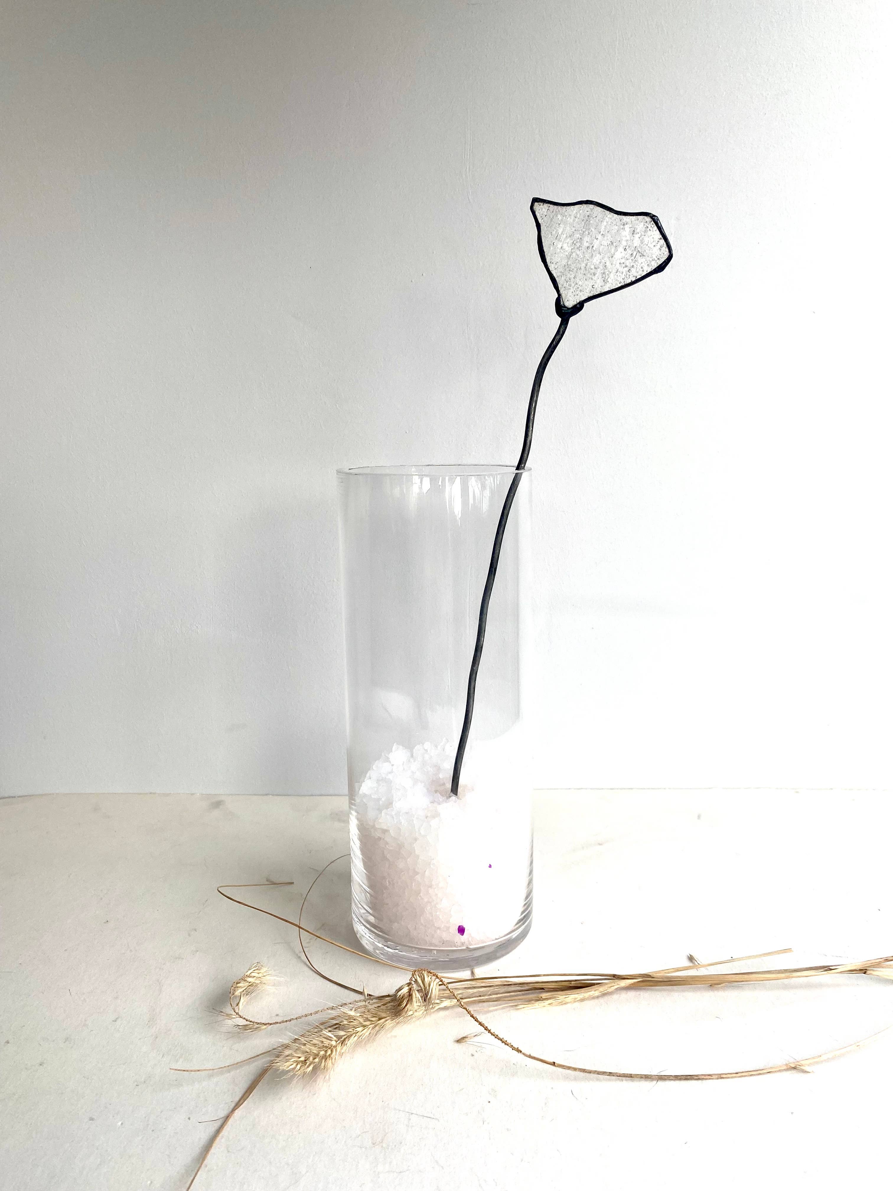 mARTaart - Wholesale Decorative Tabletop Object - Personalised Mothers Day Gift Flowers, White Stained Glass Flowers Bouquet, Modern Stained Glass Gifts, Mothers Day Gift,Flowers Table Décor6