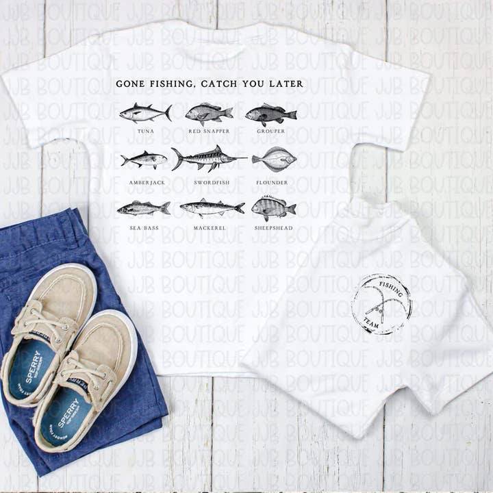 Gone Fishing, Catch You Later Tee for wholesale by Rockin’ 5A Apparel