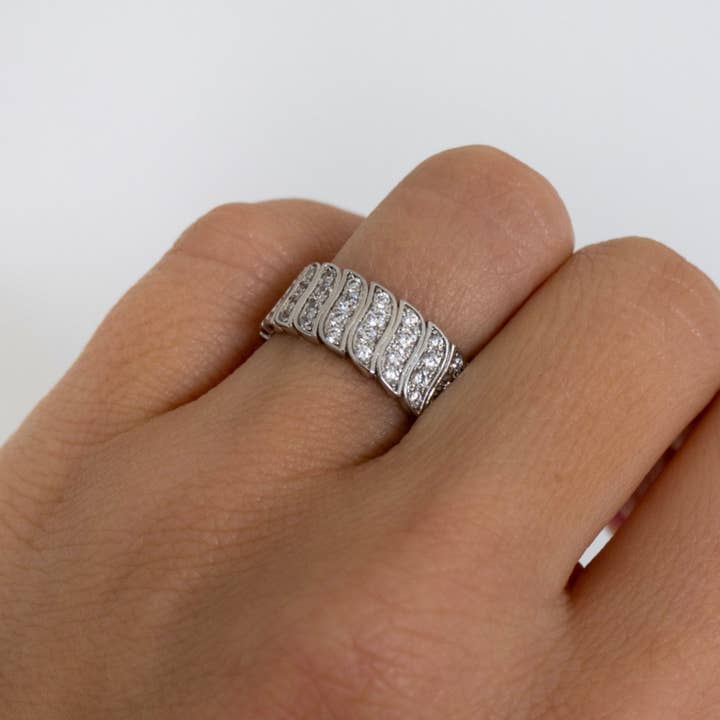 JacqMaria Jewelry - Wholesale Ring met meerdere stenen - Maxine Ring | Zilver