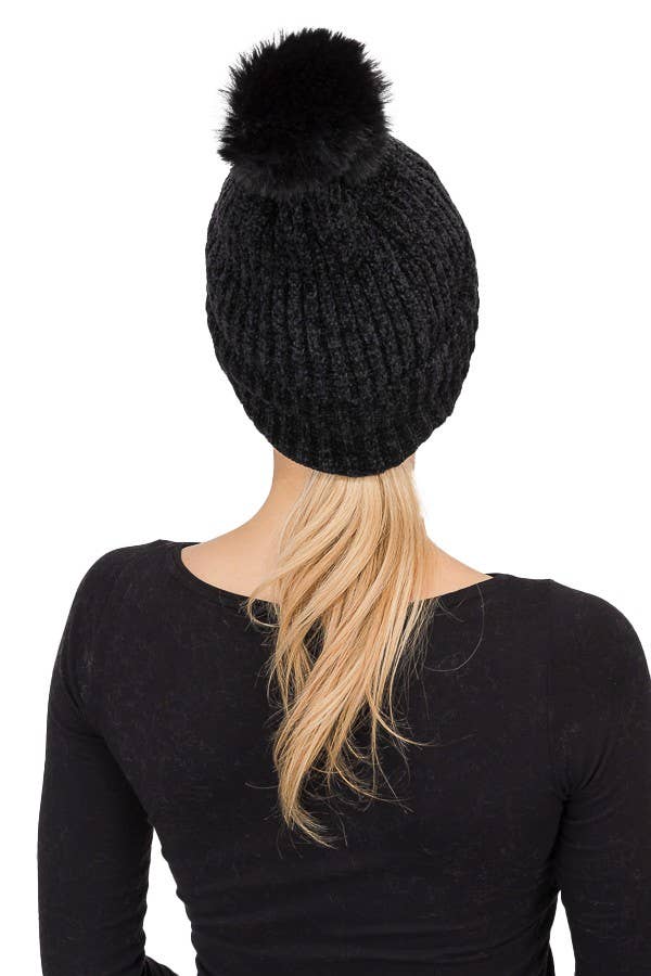 Cap Zone - Wholesale Beanie - Women's - Love Embossed Velvet Lined Beanies2