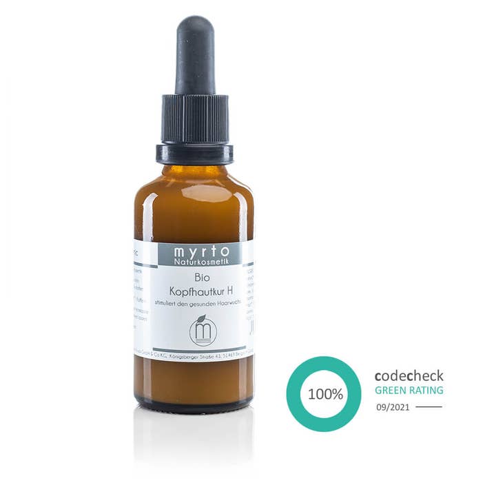 Trattamento biologico per il cuoio capelluto H Myrto - rafforza le radici dei capelli e previene la caduta per la vendita all'ingrosso da parte di myrto Naturkosmetik