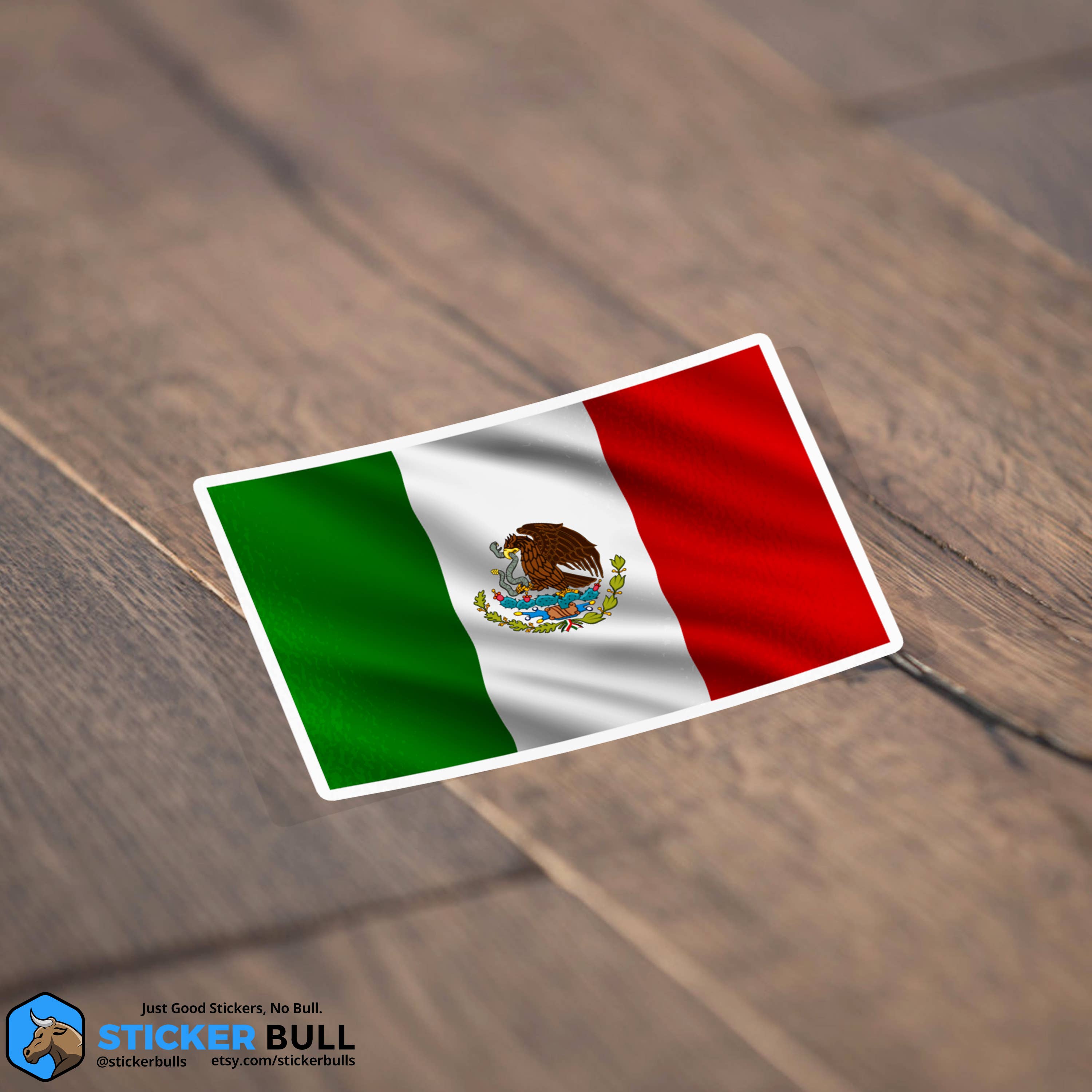Sticker Bull - Wholesale Sticker - Mexican Flag Pride Sticker,  Mexico Waterproof Vinyl Sticker2
