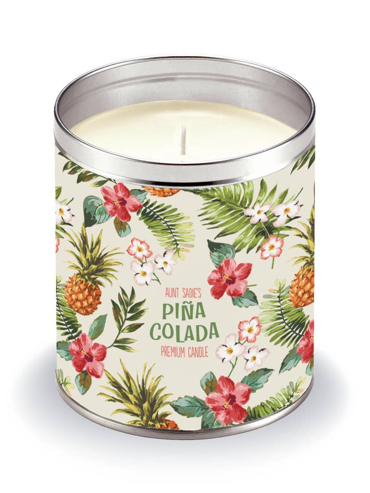 Retro Piña Colada stearinlys for engroshandel hos Aunt Sadie's Candles