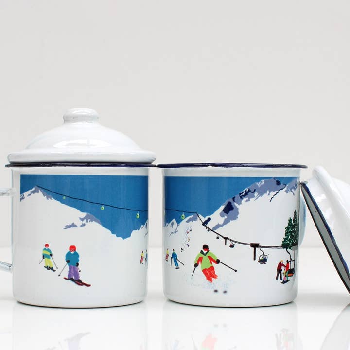 Weekendudforsker | Ski Emaljekrus for engroshandel hos Rolfe and Wills