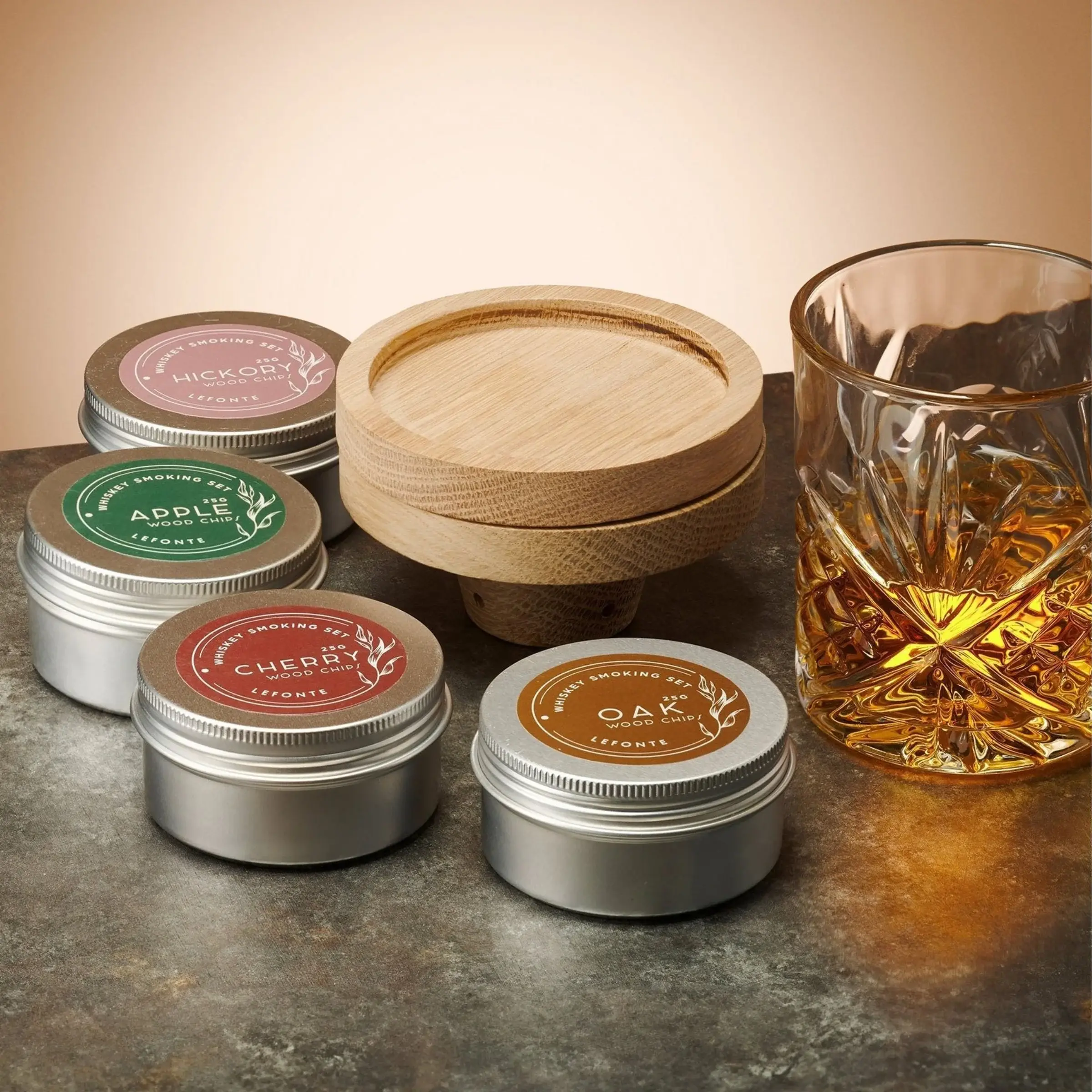 Godinger – wholesale Cocktail/liquor glass – Nine Piece Dublin Smoker Set - Gift Guide - Men's Gifts3