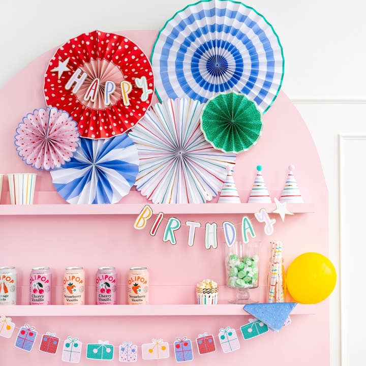 My Mind’s Eye - Wholesale Party/Paper Folding Fan - OPB801 - Oui Party Birthday Party Fans2