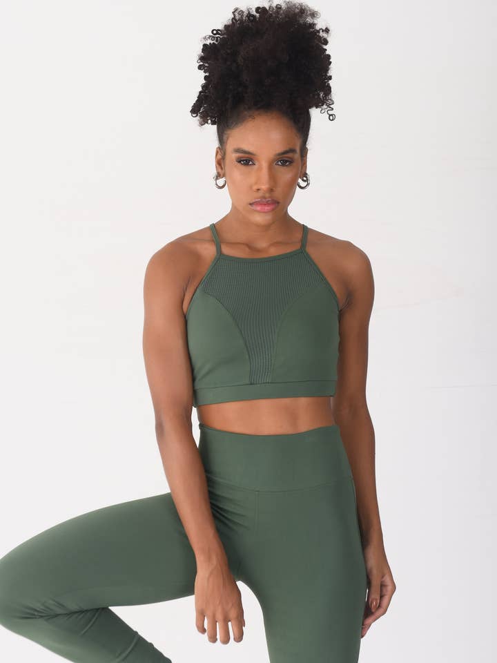 Soutien-gorge Olive Sara pour la vente par Cloud9ine Activewear