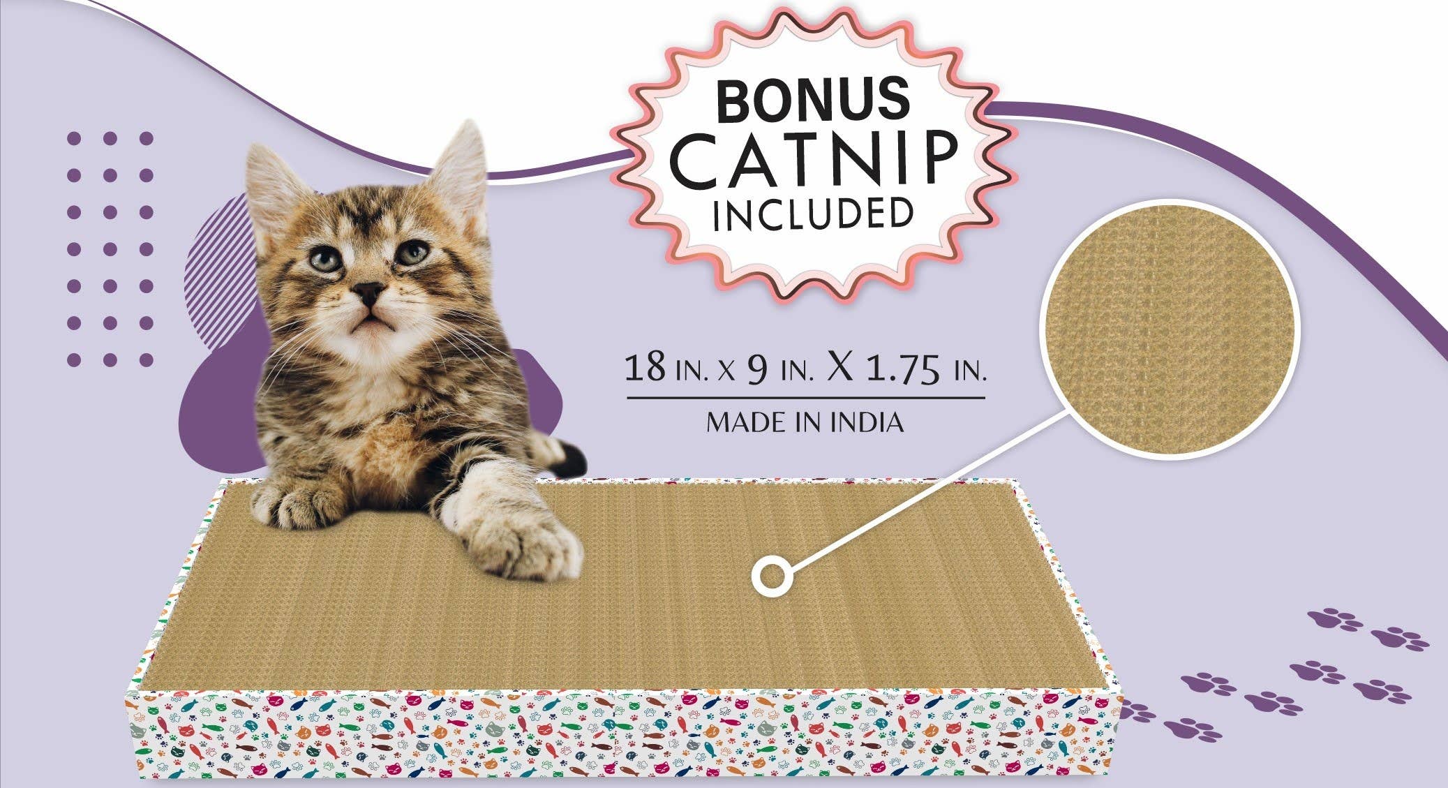 Pet Palette Distribution - Wholesale Pet Scratcher - Cat - ThoozyPet Double Wide Tray Scratcher4