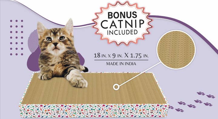 Pet Palette Distribution - Wholesale Pet Scratcher - Cat - ThoozyPet Double Wide Tray Scratcher4