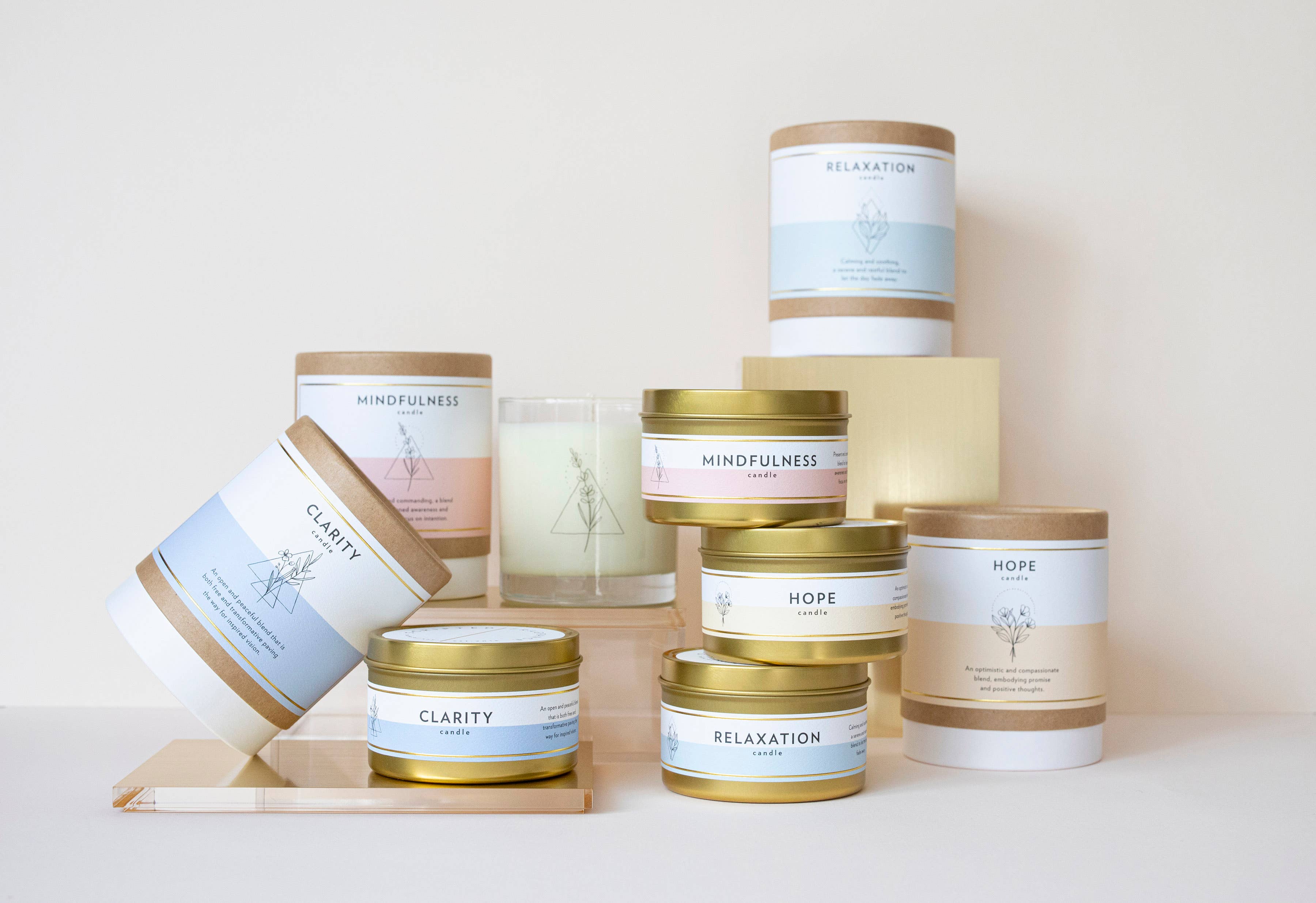 Scripted Fragrance - Wholesale Jar/Filled Candle - Clarity Wellness Meditation Soy Candle9