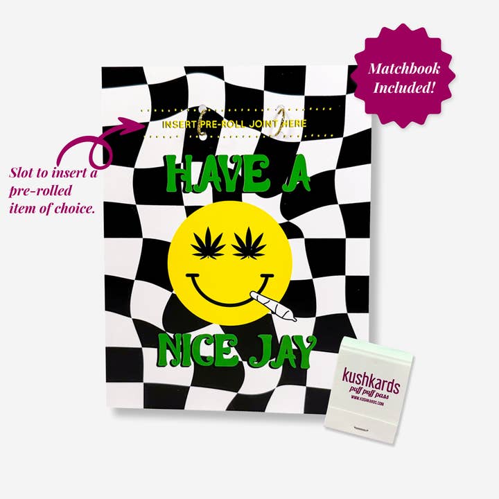 Have a Nice Jay Greeting Card w/ Mathcbook for wholesale by KushKards
