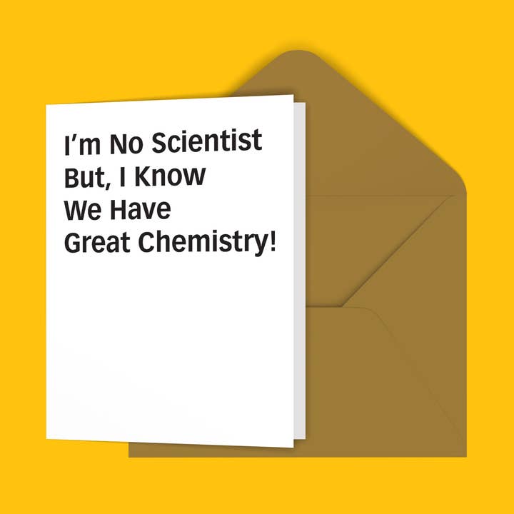 Je ne suis pas un scientifique... Carte pour la vente par Black River Letterpress & Paper Co.