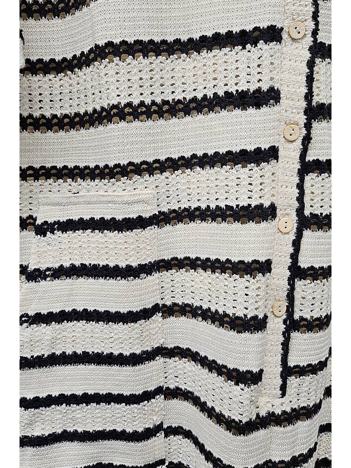 ILLA ILLA - Wholesale Romper - Women's - Slouchy Striped Crochet Romper14