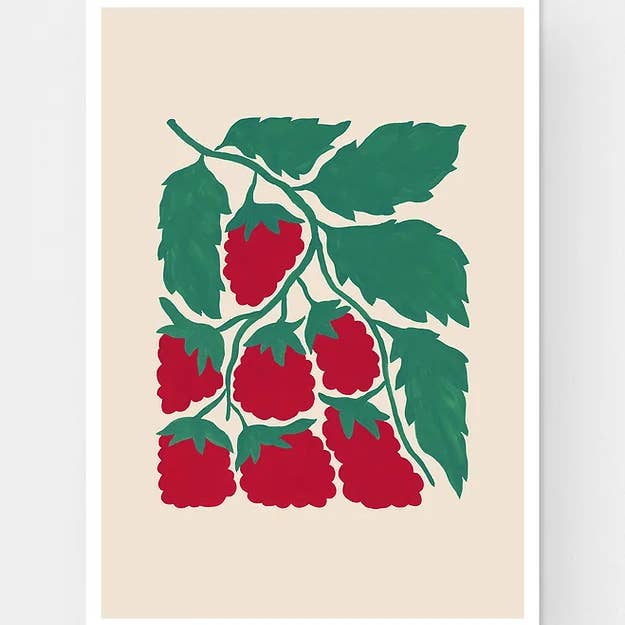 Liv Lee - Wholesale Art Print - Raspberries
