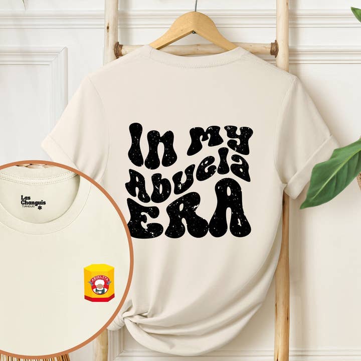 Vintage Abuela Era Tee with Abuelita Design for wholesale by Las Changuis Tianguis