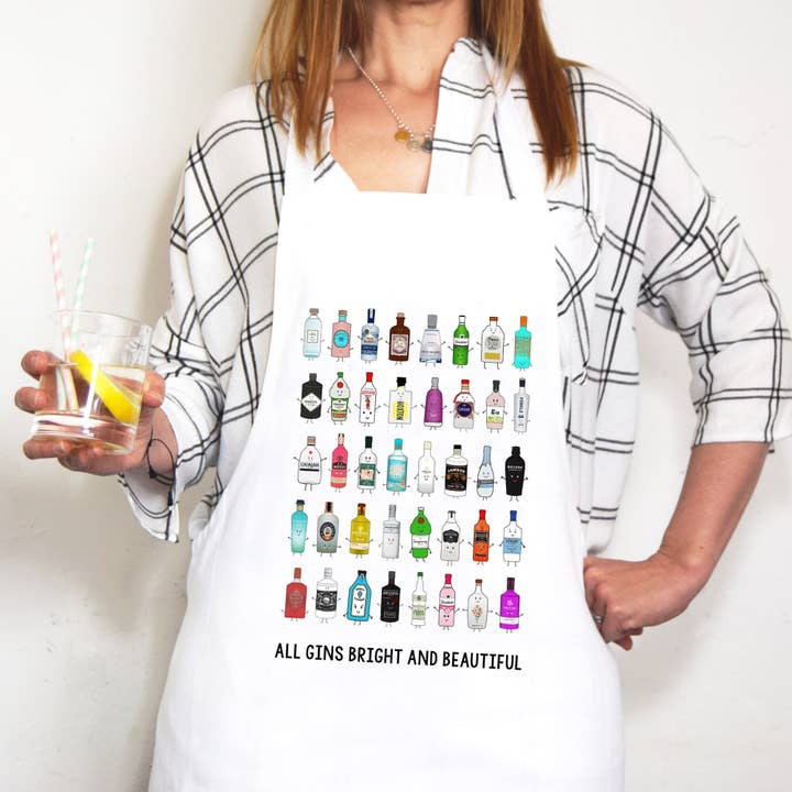 Of Life & Lemons – wholesale Apron – 'All Gins Bright & Beautiful' Apron