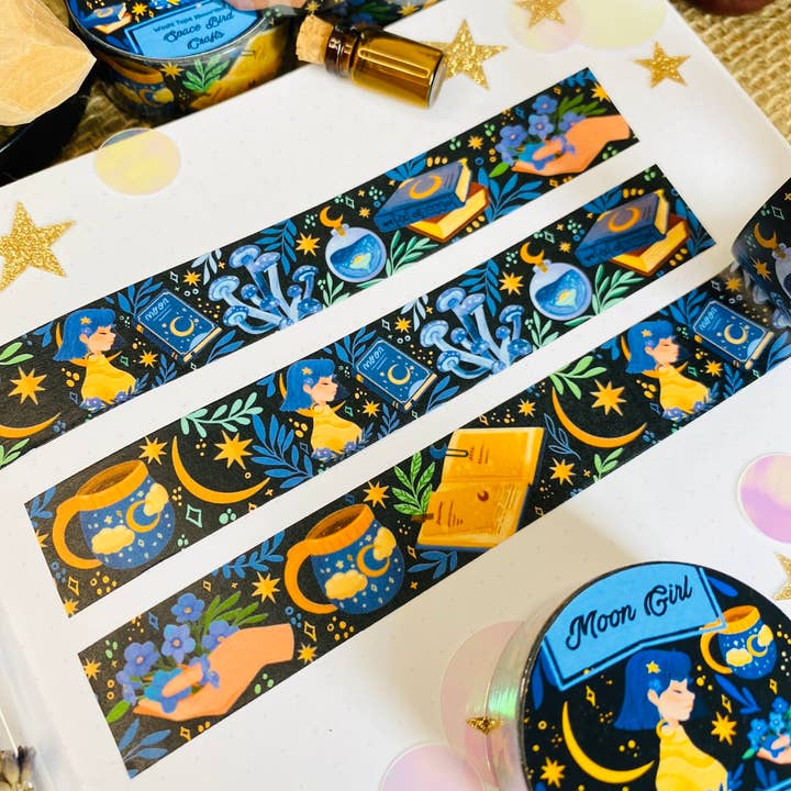 Split Moon Studios - Wholesale Washi Tape - Moon Girl Washi Tape - Cute Washi Tape- Washi Tape1