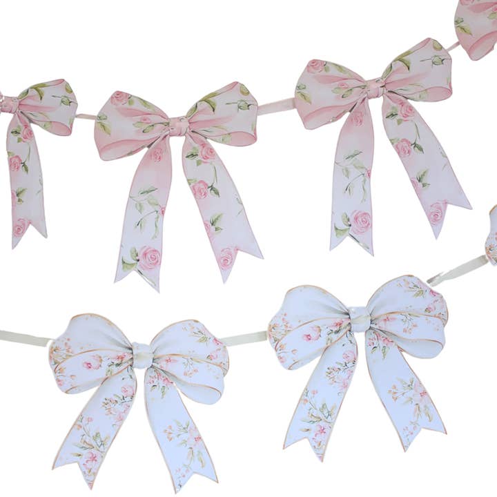 Pretty Homestyle - Wholesale Bunting/garland - Floral Bow Paper Garland4