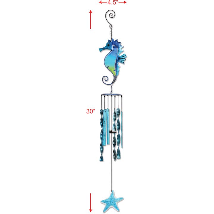 Sea Horse Wind Chime for wholesale by Sunset Vista Designs