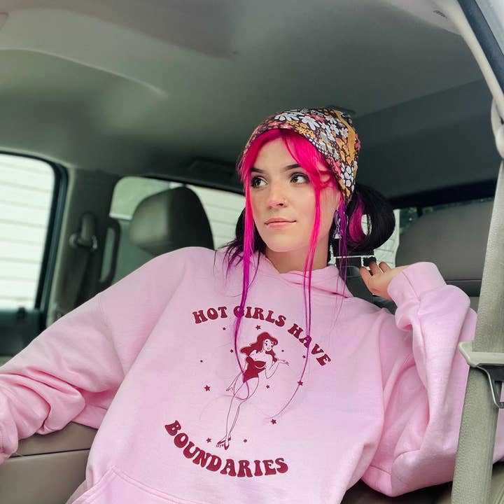 Hot Girls Have Boundaries 🔥 ❤️ Hoodie for wholesale by The Funnel Cake Tree