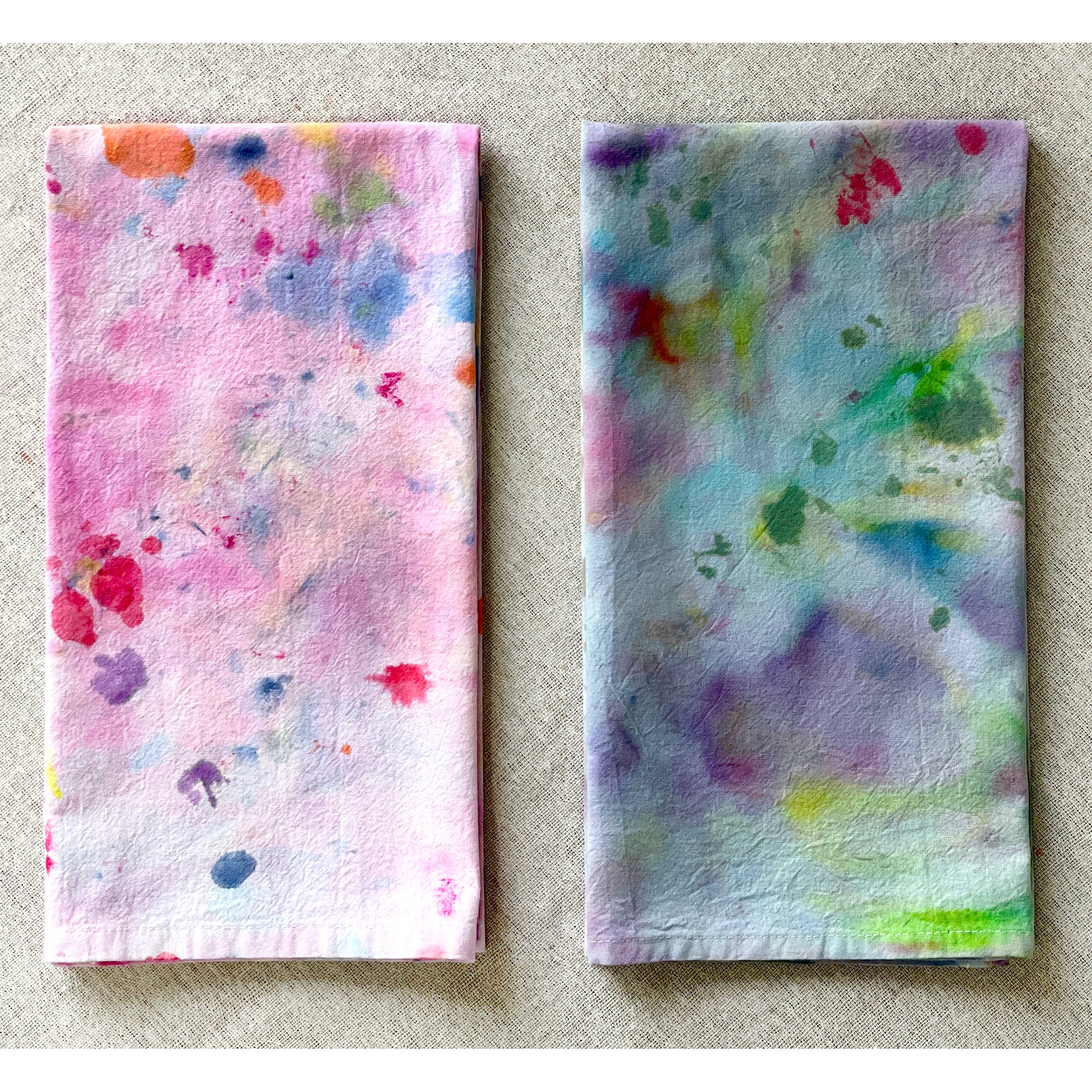 Merle Works - Wholesale Tea Towel - Happy Accident Hand-dyed Tea Towel4