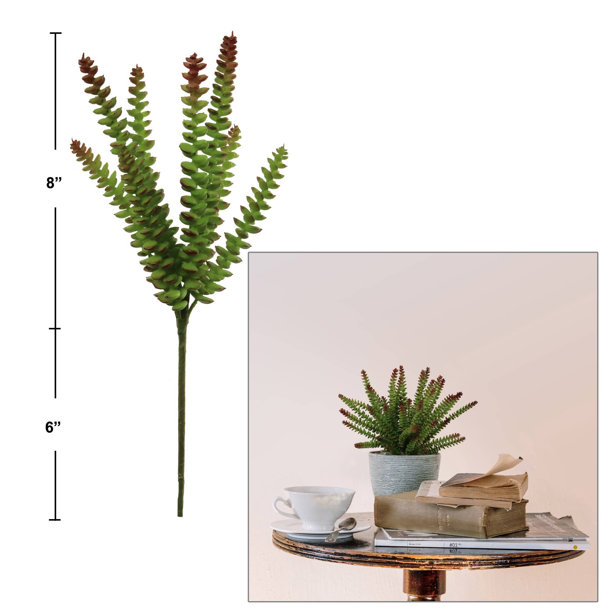 Larksilk - Wholesale Succulent - 14" Crassula Faux1