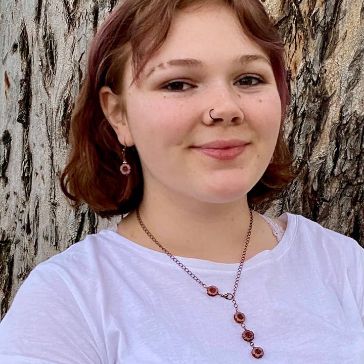 Casa Kira - Wholesale Dangle Earrings - Desert Flower Earring, Pink4