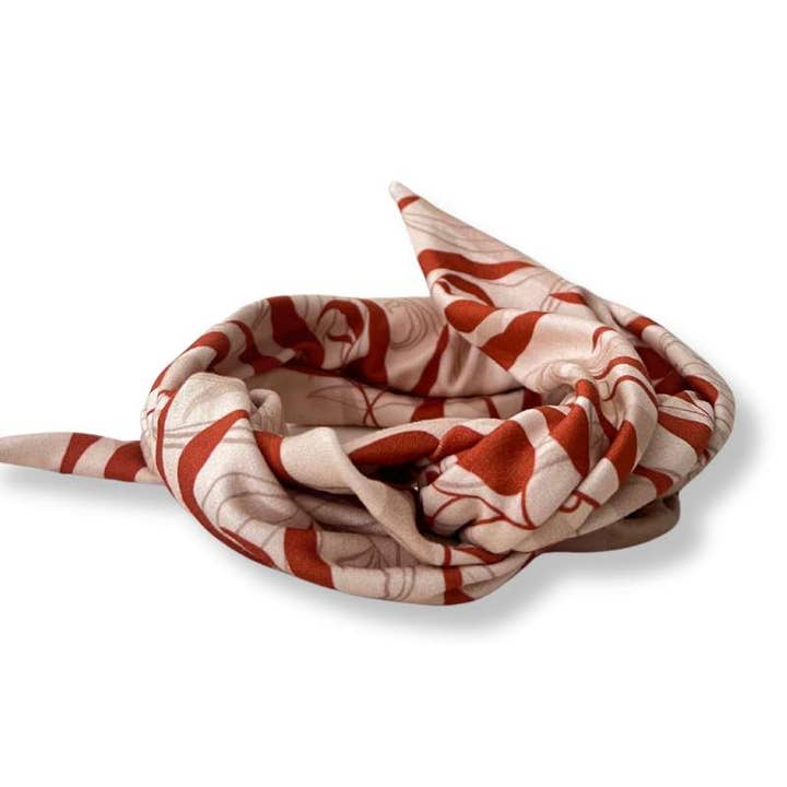 Maxi Fascia «Cognac Leaf» - Cotone di bambù per la vendita all'ingrosso da parte di Hairjewelz by Elle