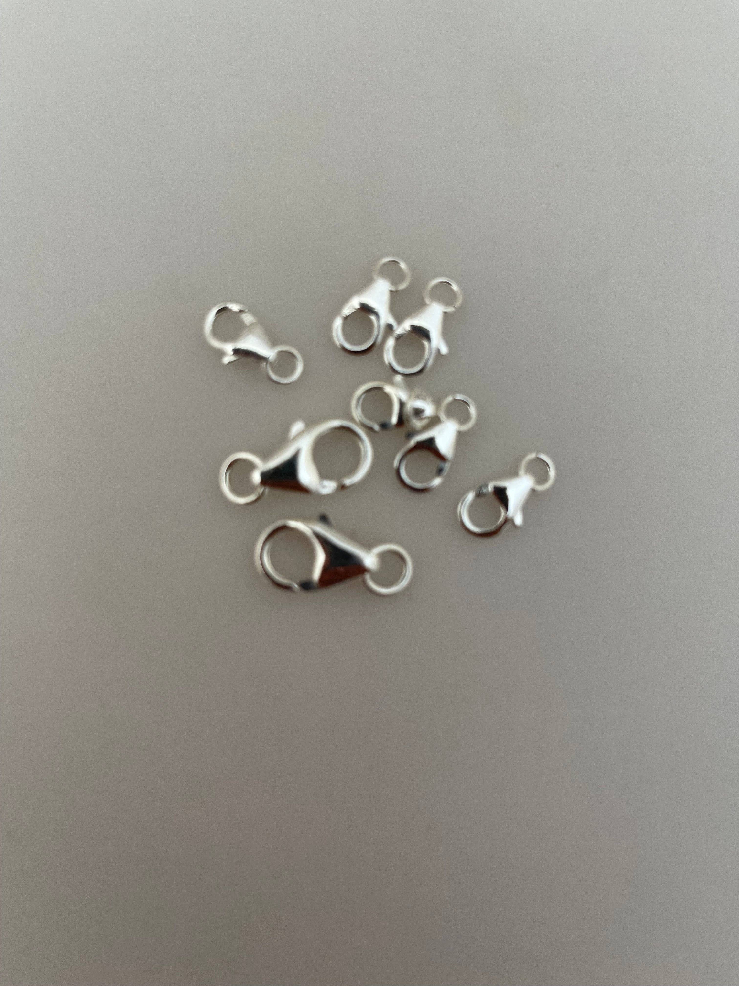 Purity Beads - Wholesale Clasp - Sterling Silver Lobster Clasps | 925 Sterling Silver Clasps | Clasps With Open Ring | Available Five ID Sizes: 3.2m, 3.8m, 4.8m, 5.8m, 6.3mm1