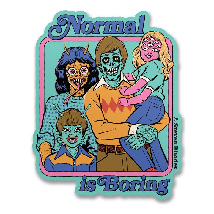 Steven Rhodes - Normal Is Boring Sticker för wholesale av Hybris Production AB