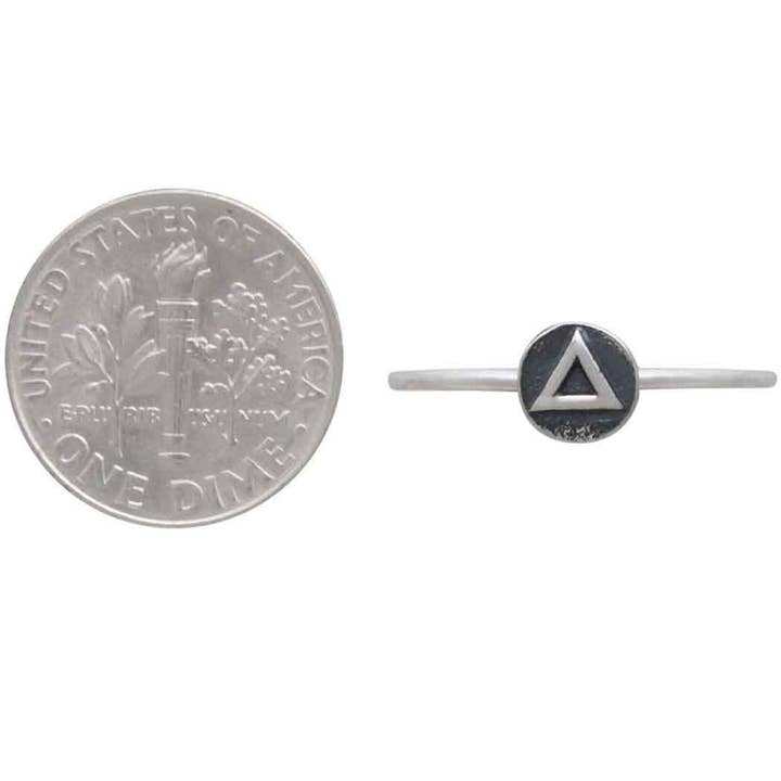 Nina Designs - Wholesale Band/Stacked Ring - Sterling Silver Stacking Ring Fire and Water4