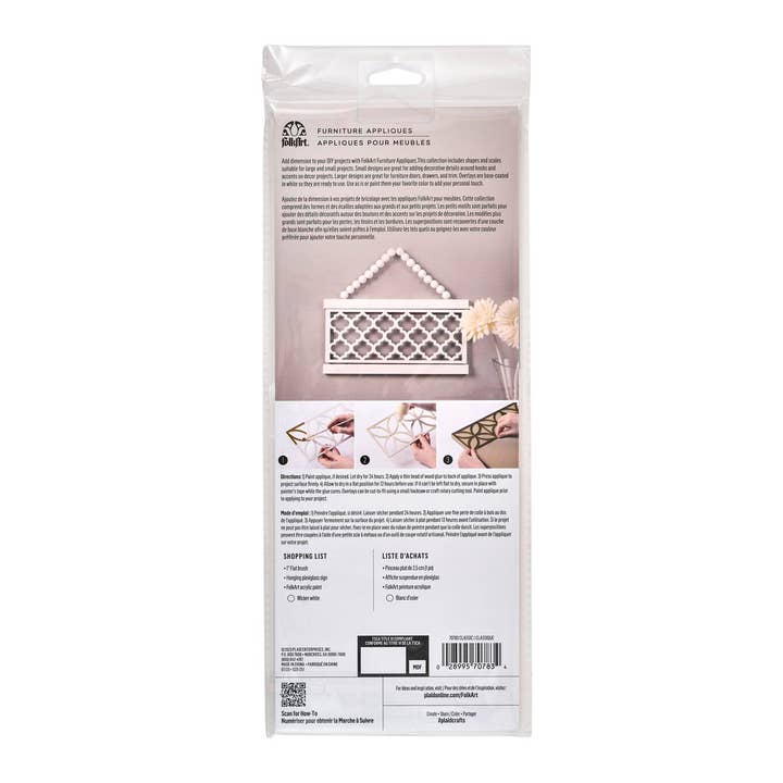 Plaid Crafts - Wholesale Decorative Panel - FolkArt ® Furniture Applique - Classic1