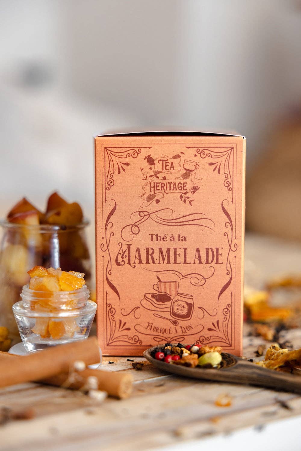 Tea Heritage - Vente Thés santé/détox - Edition limitée - Boîte Vintage - Thé Noir Bio Marmelade – 100g2