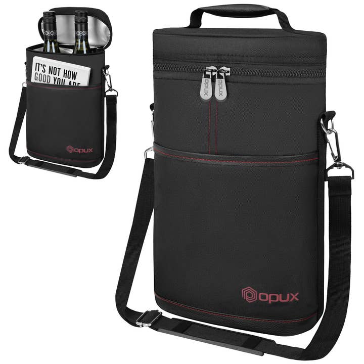 2 Bottle Wine Carrier Bag for wholesale by OPUX