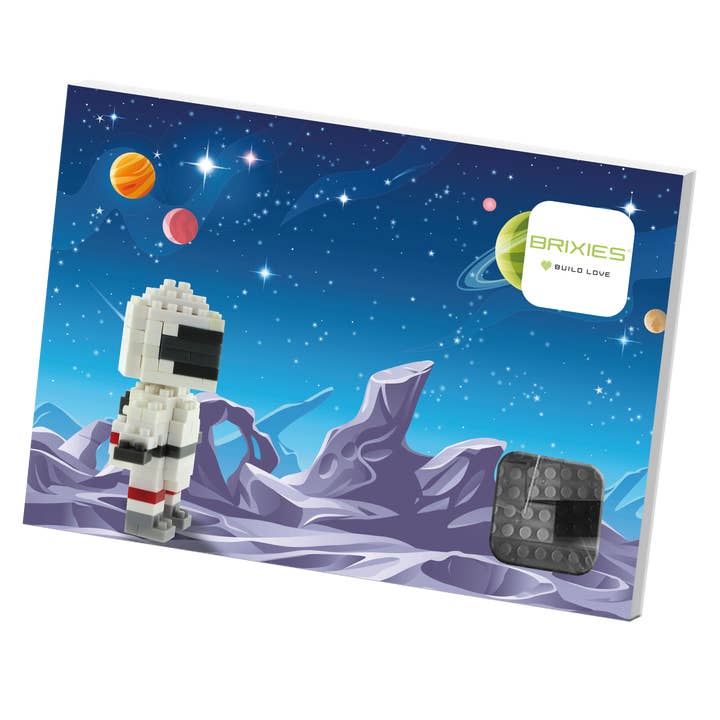 Toysmith - Wholesale Building Set - Kids - Brixies Postcard Astronaut2