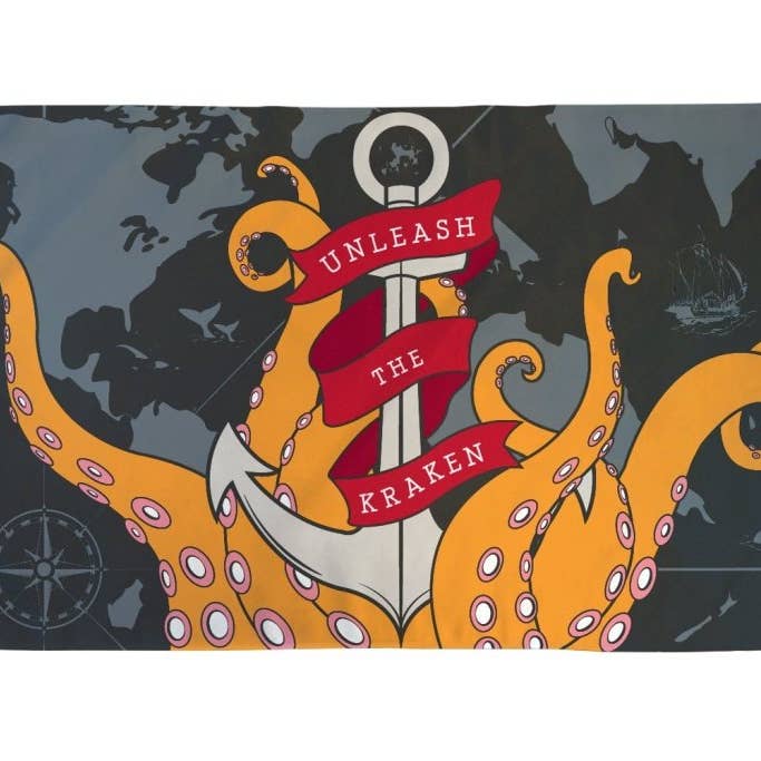 The Kraken Pirate Flag 3x5ft Poly and other Purchase Wholesale kraken. Free Returns & Net 60 Terms on Faire trending on Faire.