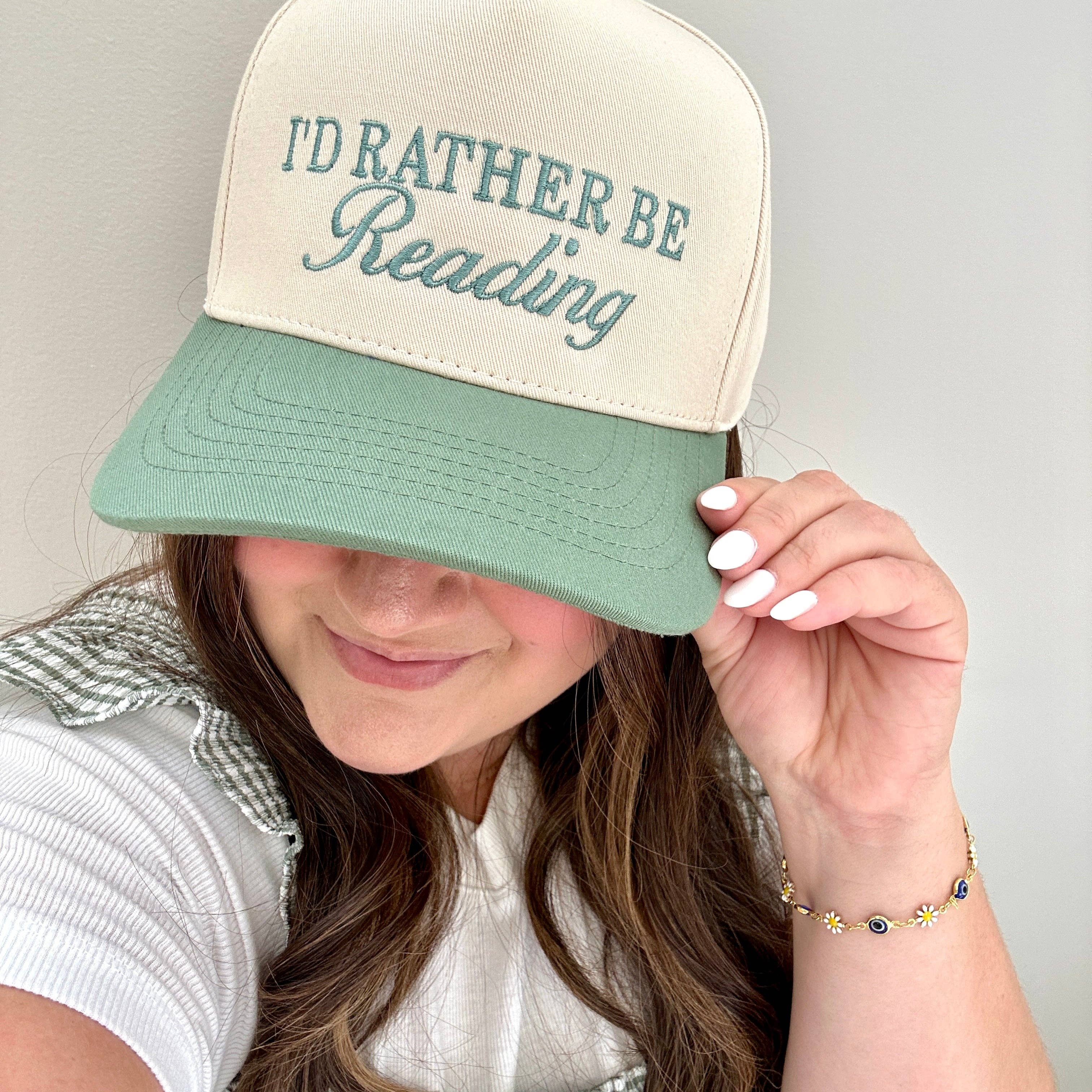 Arden & Gold - Wholesale Baseball Cap - Women's - I'd Rather Be Reading Two-Toned Trucker Hat11