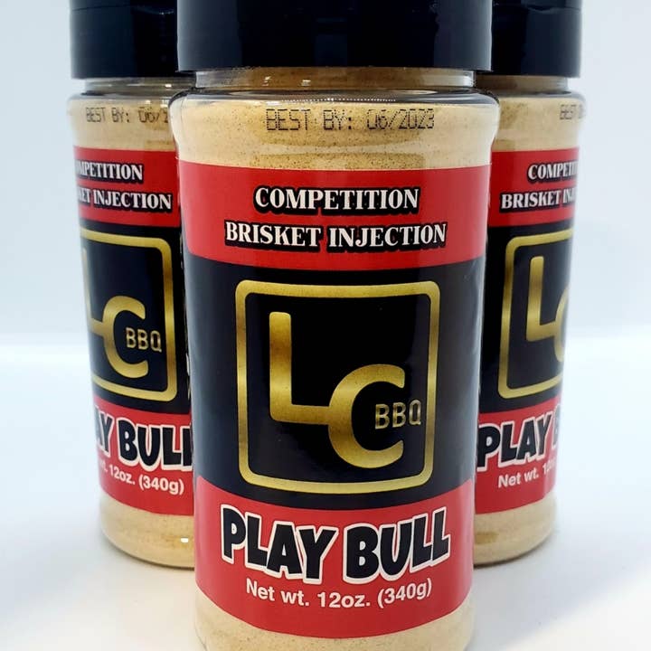 LC BBQ - Wholesale Rub - PlayBull - Competition Brisket Injection - 12oz shaker