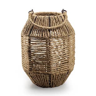 Ronde lantaarn van natuurlijk jute touw voor wholesale door DRYdecorations