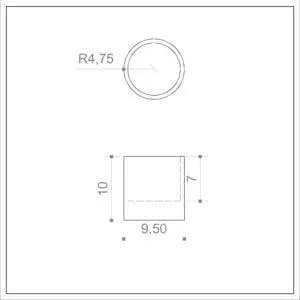 Bynumide - Wholesale Jar/Filled Candle - Handmade gray column candle1